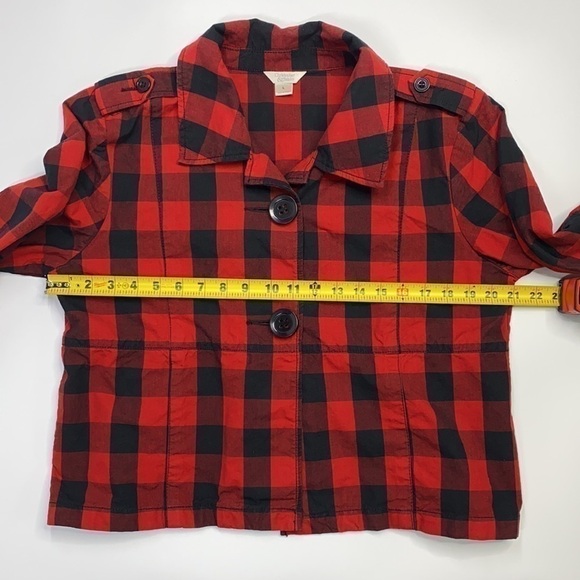 Christopher & Banks Buffalo Plaid Button Jacket - Picture 6 of 10